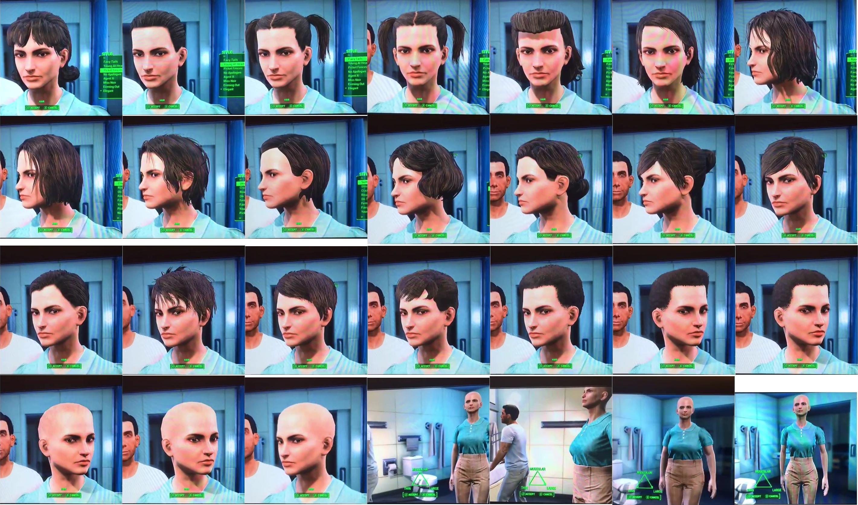 Fallout 4: List Of All Hair And Beard Customization 